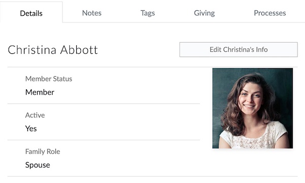 ChurchTrac product screenshot